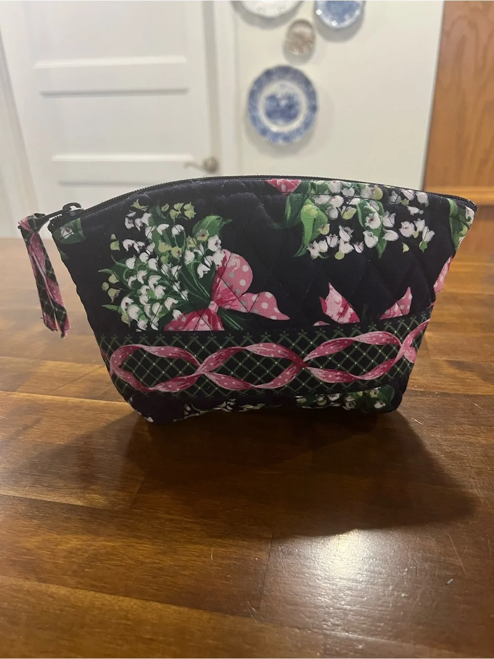 Vera Bradley Vintage Return to Happiness Cosmetic Bag